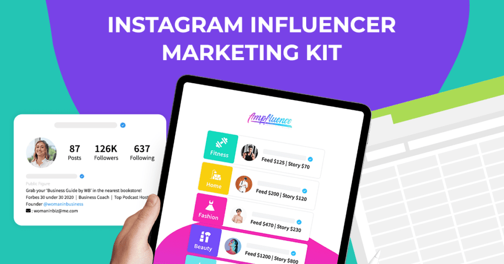 Ampfluence Instagram Influencer Marketing Kit