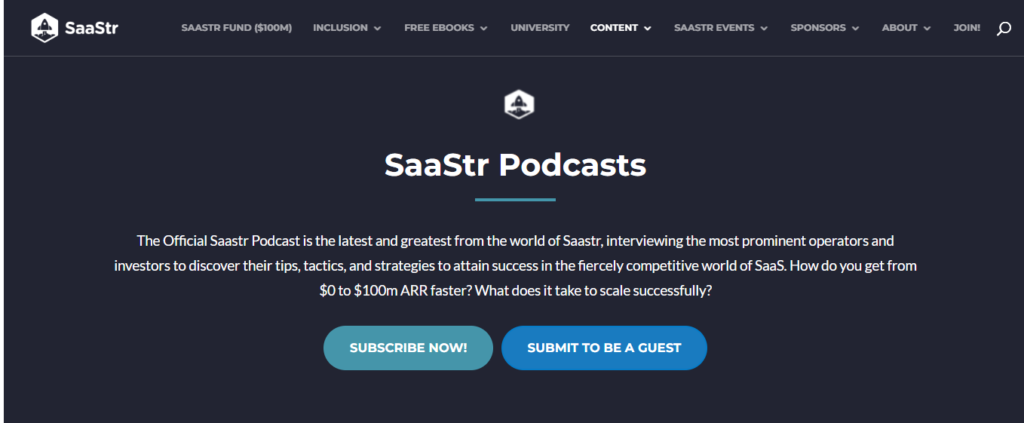 SaaS Podcasts