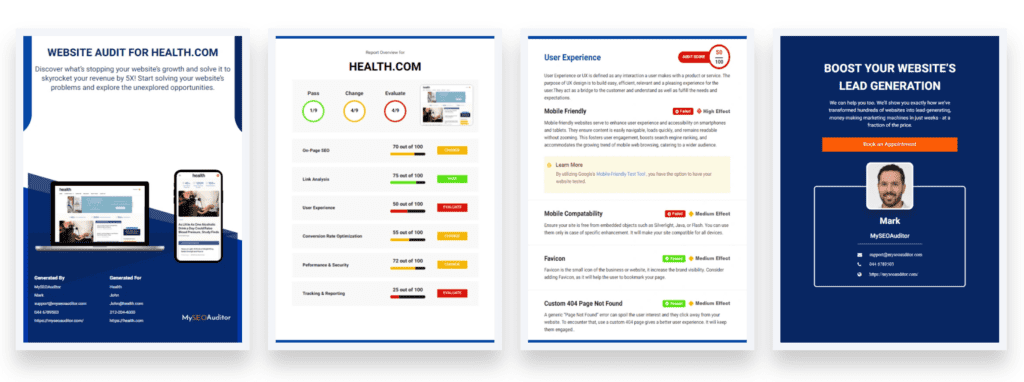 myseoauditor website audit pages