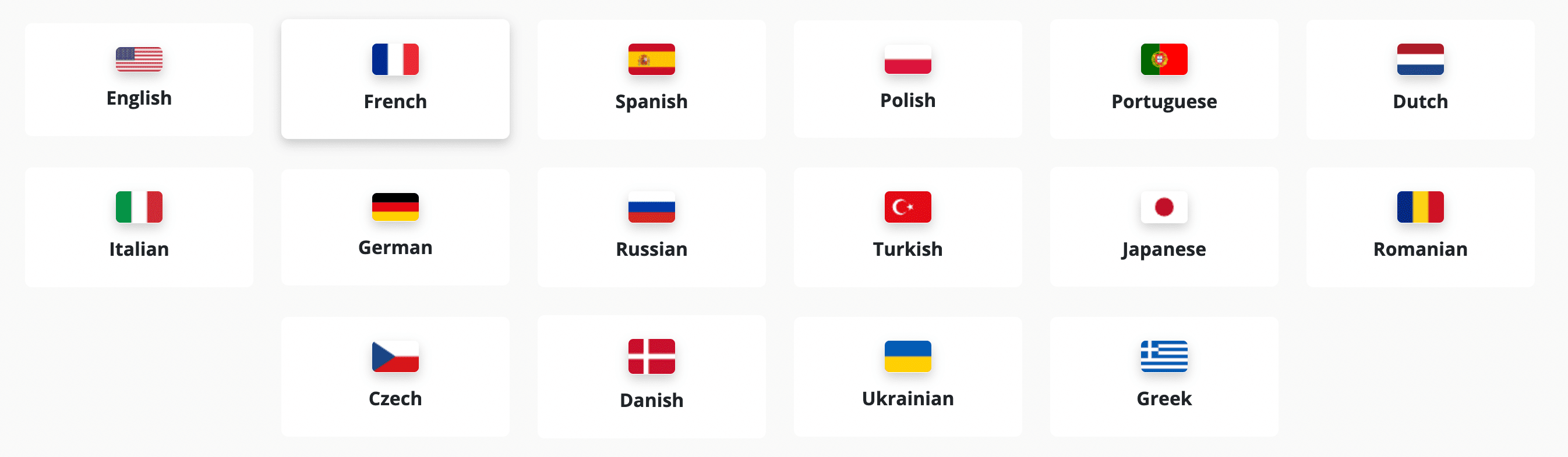 MSA LANGUAGES